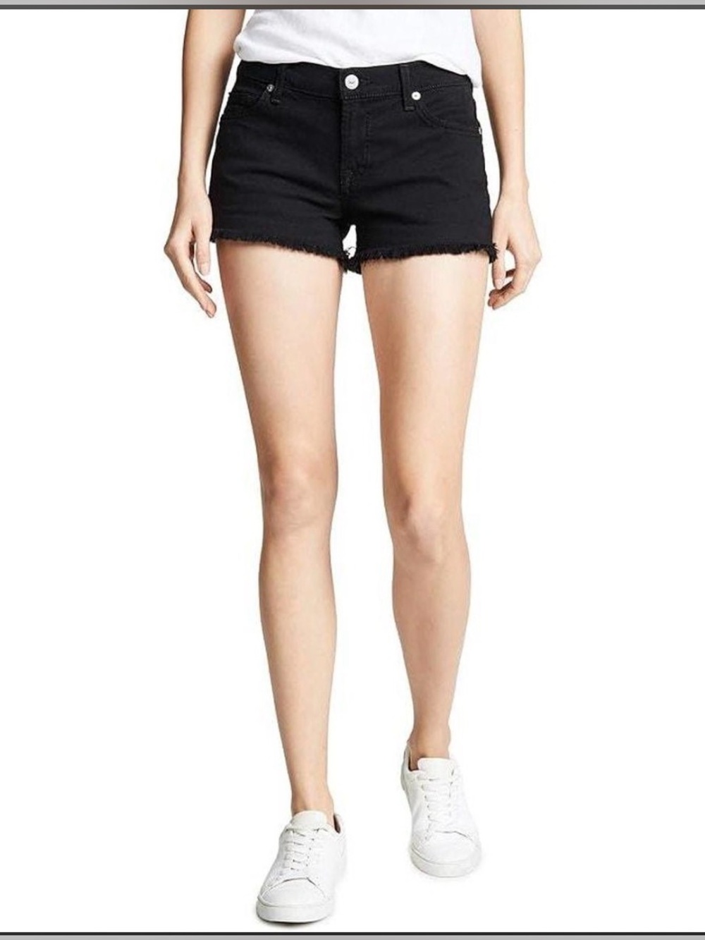 7 For All Man Kind Black Jean Shorts (29)